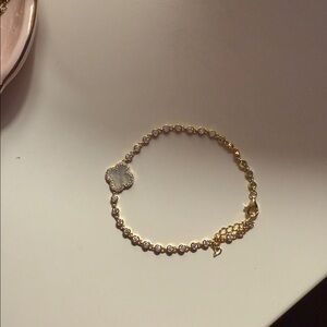 14k gold plated Clover Bracelet